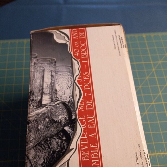 Box set Crystal pitcher and 6 glasses - Picture 4 of 4